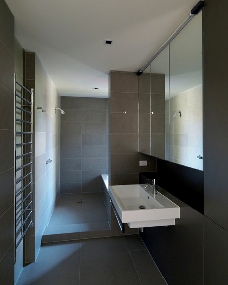 Bathroom floor Tiles and wall tiles in Honed Bluestone