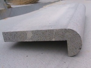 REBATED POOL COPING BLUESTONE BULLNOSED 40mm thick
