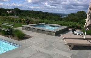 Harkaway Bluestone french pattern External Pool Paving
