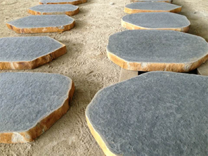 harkaway bluestone sawn and lightly honed Flamed Basalt Stepping Stones