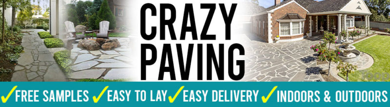 outdoor pavers crazy paving