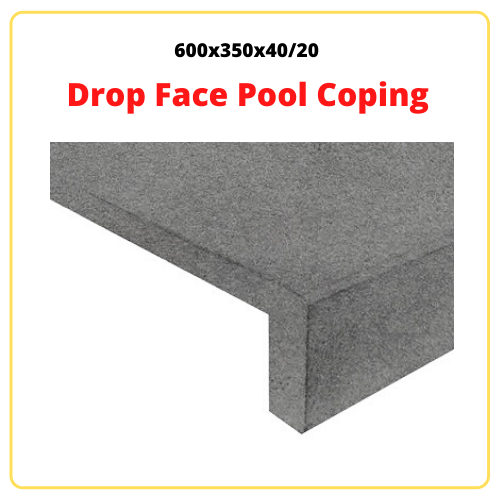 bluestone drop face pool coping tiles