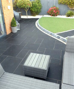 Blue limestone french pattern tiles and pavers
