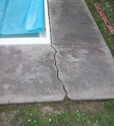 concrete pavers around a pool